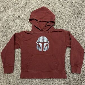 Gap Kids x Star Wars boys sz L (10) maroon hooded sweatshirt